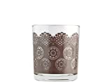 Chio 1261600 Vasos Vidrio, Decoración Encaje, 225 CC, 3 Piezas, Vidrio
