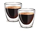 Vidrio aislante térmico de doble pared Aqualogis - espresso 80 ml, juego de 2
