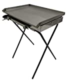 Plancha Barbacoa Gas Profesional Acero Inoxidable Rejilla 5 mm Lisa Para Catering Restaurantes Street Food Pub Para Asar 2 Quemadores (Pequeña 60x45)