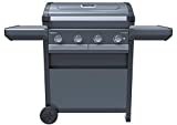 Campingaz - Barbacoa a gas Serie 4 Select, con 4 quemadores de acero inoxidable, tapa con termómetro, InstaClean Aqua, Culinary Modular System, 13,6 kW de potencia, cocina exterior, nuevo modelo 2021