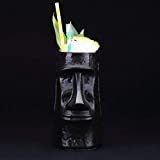 Tazas de cóctel Tiki Vasos de cerámica con temática hawaiana Tiki de cerámica para cócteles y fiestas Luau, idea de regalo para el hogar (700 ml)