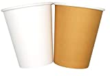 1000/200/100/50 Vasos Cartón 240ml Reciclable Blanco Desechable Biodegradable Compostable Calidad Premium Agua Café Té Chocolate Caliente Cóctel Bebidas Frías Ecológico