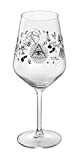 SWEET HOME Juego de 6 Copas Spritz en Vidrio Cristalino 53 cl Decoradas con Símbolos esotéricos código BC02710LU cm 22h de Varotto & Co.