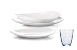 Pagano home BORMIOLI PROMETEO PLATO PARA 12 PERSONAS 48 PIEZAS CON VASOS DE REGALO