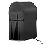 RATEL BBQ Cover, 420D Oxford Cloth BBQ Grill Cover con correas autoadhesivas y bolsa de almacenamiento (77x67x110cm)