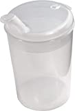 Jarra de 250 ml con pico, vaso, vaso, varios colores + Trinköffnungen Medi-Inn - transparente, apertura: 12 x 10 mm