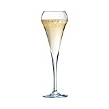 Chef & Sommelier, Copas flauta, para vinos espumosos y champagne de 200 ml, sin referencia para relleno, 6 piezas