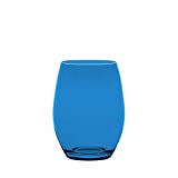 Italesse Set 6 Vasos de Agua Vertical Party Beach CC.  420 policarbonato azul transparente
