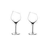 Copas de vino Copas de vino Juego de 2 con decantadores hechos a mano Vaso de cristal rojo Vaso Vaso de cata de vino profesional 580ml / 19.6oz Idea de regalo (Color: ClearA)