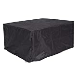 Mendler Funda para muebles de jardín HWC-J41 Lona Poliéster Poliuretano Antracita para Barbacoa 120x150x70cm