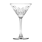 Joyyoq Vaso de Agua de Vidrio Alto de 230 ml, Vaso de Bebida fría, Cóctel de Copa, Copas de Martini, Jugo, Bebida, Cóctel (Color: 230ml)