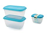 giostyle Set 2 Herméticos Rectangulares, Capacidad 0,5L, Polipropileno POLIETILENO