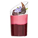 Belle Vous Mini Cuencos de Plástico Contenedores para Bocadillos (50uds) - 5 x Al 8,2 cm - Vasos Transparentes para Bocadillos 70 ml - Cuencos Desechables para Aperitivo para Degustación, Aperitivos y Semifríos