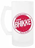 BHIKKE Phindar Camiseta roja - Taza de cerveza One Shot Taza de cerveza de vidrio transparente