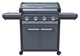 Barbacoa a gas Campingaz Serie 4 Premium, Barbacoa a gas, 4 Quemadores de acero inoxidable de 13,6 kW, Tapa, Termómetro, InstaClean Aqua, Sistema modular culinario, Cocina exterior, Nuevo modelo 2021
