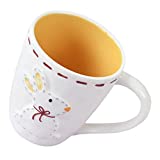 BESPORTBLE Taza de café de cerámica Taza de café Taza de agua Taza de agua caliente Bebidas frías Taza de té Vasos de té turco Vasos de té turco para cóctel de vino de Pascua