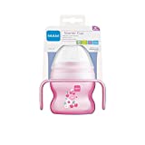 Instrucciones en idioma extranjero - MAM Starter Cup Baby - Vaso para aprender a beber (150 ml), para los primeros intentos de beber, con asas antideslizantes, a partir de 4 meses, cerezo / flores