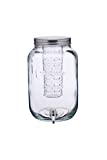 Kitchen Craft - Jarra de Cristal para Agua y Bebidas, con Infusor, 7,5 l, Color: Transparente