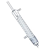 Zhinwen.  Instrumentos de laboratorio Condensador de bobina Graham 250 ml 40/38 para extractor Soxhlet de vidrio, condensador de reflujo de alta capacidad, equipo de laboratorio laboratorio de química