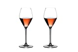 Riedel Extreme Rose - Juego de 2 copas de vino transparentes