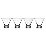 MIKASA Cheers Martini Glass sin tallo, Vidrio, Transparente