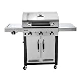 Char-Broil Advantage Series ™ 345S - Barbacoa de acero inoxidable de 3 quemadores con quemador lateral.