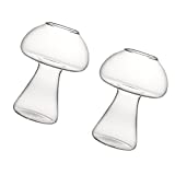 Generic 2 Piezas Copas de Champiñones de Cóctel 285ml Copa de Bebida de Fiesta Copas de Champán Copas Transparentes Copas de Vino Batidas Novedad para Restaurantes en Casa