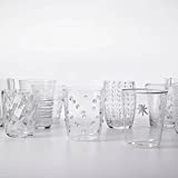 Zafferano Melting Pot Tumbler Surtido de 6 Vasos de Agua Transparentes