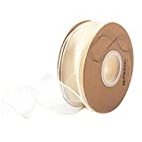 Cinta de organza decorativa de 10 yardas, cinta de coser, cinta de regalo decorativa, cinta de tela satinada, para envolver regalos, ramo, bricolaje, para el cabello, boda, disfraz, color beige