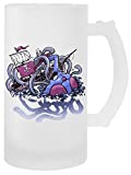 Actopus y el barco taza de cerveza transparente mujeres hombres taza cerveza