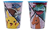 Set 2 Vasos Infantiles 260 ml Plástico Libre de BPA / Regalo para Niño (Pokemon Pikachu Distorsion)