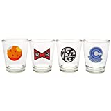 Dragon Ball Z - Chupitos - Pack de 4 (Talla Única) (Multicolor)