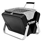 MostroMania La barbacoa portátil más pequeña del mundo, parrilla de carbón de acero inoxidable, 18 × 15,5 x 6 cm