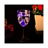 Copa de vino inastillable Gi LED High Bright 250ML Copa de vino tinto 250ML Copa de cóctel 220ML Copa de champán PS Material para Party Bar Natal Gift