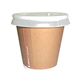 SDG PZ 100 Vasos de Papel CL 8 + Tapa Transparente para TAKE-AWAY Café Taza de Café
