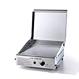 Placa de cocina de acero de gas GLP Ompagrill Plancha Single 4044 / M Cubierta