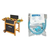 Barbacoa Gas Campingaz Adelaide 3 Woody Con 3 Quemadores De Hierro Fundido, Potencia De 14 Kw, Carro En Le + Campingaz Y980000000 Accesorio Regulador De Presión De Gas Para Barbacoa/Parrilla