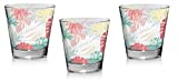 Cerve Set 3 Copas de Mesa Agua Vino en Copa Hello Summer Leaves 250 CC