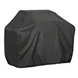 Cubierta impermeable para barbacoa Cubierta para barbacoa 74 "Cubierta protectora Barbacoa Parrilla de gas Jardín para el hogar al aire libre Estuche para parrilla antipolvo ELR Extra grande XXL Negro