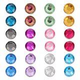 Cabilock 24 colgantes magnéticos para copas de vino, cristal acrílico, para cócteles, champán, copas de vino, Martinis, 24 piezas