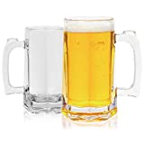 Vasos de cerveza, irrompibles, jarras de 480ml, pack de 2 jarras de cerveza, para picnics, reuniones familiares, etc.  (481,9 gramos)