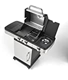 Barbacoa Gas Indianapolis 3 Quemadores Ompagrill 3 Kw Estufa Lateral Ruedas