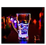 WeeLion Flash Light Up Cups, Automático Activado por Agua Brillante LED Multicolor Copas de Vino Líquido Activado, 2One