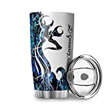 Vaso de ciervo colorido amor chica de campo vasos de viaje taza de café con aislamiento de acero inoxidable para la taza de la escuela de oficina en casa con tapas regalos white3 20oz