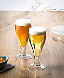 Vicrila - Vasos de cerveza Bock 400 ml - Pack de 6 - Vidrio templado - Apto para lavavajillas