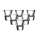 Miller Rock Vasos de agua Base pesada Hecho a máquina Vasos de whisky Licores sin plomo Barra de pesca al aire libre Barra de fiesta 30 ml / 1 oz 6 piezas / juego