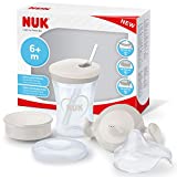 Juego 3 en 1 NUK con vaso de goteo Trainer Cup (6+ meses) |  Taza Magic Cup 360 ° (8+ meses) y vaso Action Cup con pajita para niños (12+ meses) |  230ml |  Libre de BPA |  corazón (neutro)
