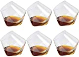 Putuio Whisky Glass 400ML Tumbler Ron Copa de vino Estilo clásico Copas de vino sin tallo Juego de regalo personalizado de 6