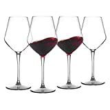 Michley - Copas de vino tinto de plástico duro irrompibles Tritan, sin BPA, para viajes, camping, copas de vino, 440 ml (15 oz), juego de 4