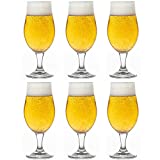 Vaso de cerveza Libbey Munique - 490 ml / 49 cl - juego de 6 piezas - copa - diseño funcional - alta calidad